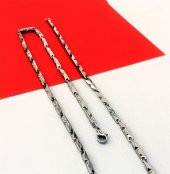 316L CERRAHİ ÇELİK 2 MM 55 CM ÇELİK KOLYE-ÇKOL92 - 2