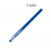 Pilot Frixion Ball Stick Roller Silinebilir Jel Kalem 0.7 mm Mavi F14-L 3 Adet - 1