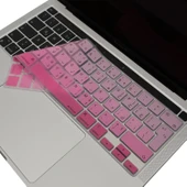 MacBook Pro Touch Bar Klavye Koruyucu UK Arapça Silikon İnce Yıkanabilir 13 M1-M2 ve 16 inç Uyumlu thumbnail 1