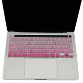 MacBook Pro Touch Bar Klavye Koruyucu UK Arapça Silikon İnce Yıkanabilir 13 M1-M2 ve 16 inç Uyumlu thumbnail 3