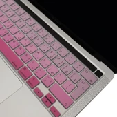 MacBook Pro Touch Bar Klavye Koruyucu UK Arapça Silikon İnce Yıkanabilir 13 M1-M2 ve 16 inç Uyumlu thumbnail 2