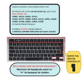 MacBook klavye koruyucu Arapça baskı silikon UK Enter Türkçe Q Air Pro 13.6 15.3 14.2 16.2 inç - 2