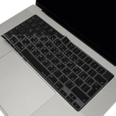 MacBook klavye koruyucu Arapça baskı silikon UK Enter Türkçe Q Air Pro 13.6 15.3 14.2 16.2 inç - 1