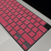 MacBook klavye koruyucu Arapça baskı silikon UK Enter Türkçe Q Air Pro 13.6 15.3 14.2 16.2 inç - 8