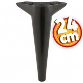 Lüks Mobilya Kanepe Sehpa TV Ünitesi Koltuk Ayağı 24 cm Siyah Baza Ayak thumbnail 1