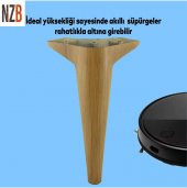 Lüks Mobilya Kanepe Sehpa TV Ünitesi Koltuk Ayağı 24 cm Açık Kahverengi Desenli Baza Ayak thumbnail 5