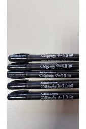 Siyah Supreme Calligraphy Kalemi - 5li set - 1