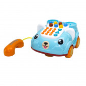 Sevimli Telefon Işıklı Sesli Klasik Telefon Turkuaz - 1