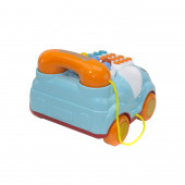 Sevimli Telefon Işıklı Sesli Klasik Telefon Turkuaz - 3