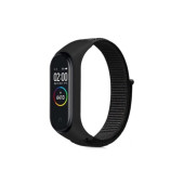Xiaomi Mi Band 6 Mi Band 5 Akıllı Bileklik Uyumlu Hasır Kumaş Cırtlı Kordon Kayış - 1