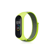 Xiaomi Mi Band 6 Mi Band 5 Akıllı Bileklik Uyumlu Hasır Kumaş Cırtlı Kordon Kayış - 2