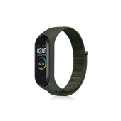 Xiaomi Mi Band 6 Mi Band 5 Akıllı Bileklik Uyumlu Hasır Kumaş Cırtlı Kordon Kayış - 5