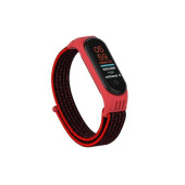 Xiaomi Mi Band 6 Mi Band 5 Akıllı Bileklik Uyumlu Hasır Kumaş Cırtlı Kordon Kayış - 6