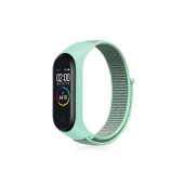 Xiaomi Mi Band 6 Mi Band 5 Akıllı Bileklik Uyumlu Hasır Kumaş Cırtlı Kordon Kayış - 11