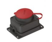 Ne-ad 3x25A Kauçuk Trifaze Duvar Prizi - 1