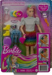 Barbie Leopar Desenli Saçlar Bebeği - 5