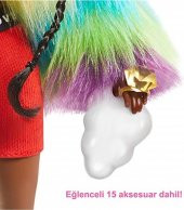 Barbie Extra - Gökkuşağı Renkli Ceketli Bebek - 3