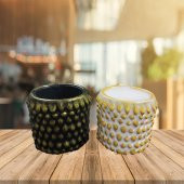 Dekoratif Kozalak Saksı Seti 7x8cm - 1