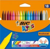 Bic Kids Plastidecor Silinebilir Elleri Kirletmeyen Pastel Boya 18 Renk thumbnail 1