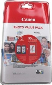 CANON PG-46 & CL-56 2li Kartuş Kağıt hediyeli - 1