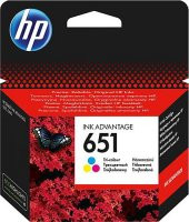 HP 651 RENKLİ MÜREKKEP KARTUŞU ( C2P11AE ) - 1