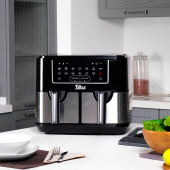 Fabcio Duo V2 Dokunmatik Ekran 9LT Çift Hazneli Airfryer Yağsız Fritöz thumbnail 1