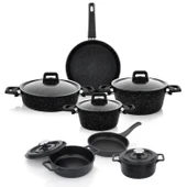 Schafer Dark Storm Pro Granit 12 Parça Tencere Seti - 2