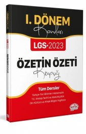 Editör 8. Sınıf Lgs 1. Dönem Tüm Dersler Özetin Özeti 2023 - 1