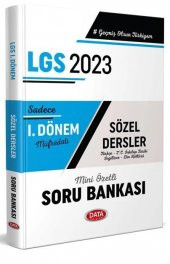 Data 8. Sınıf Lgs 1. Dönem Sözel Soru Bankası 2023 - 1