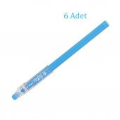 Pilot Frixion Ball Stick Roller Silinebilir Jel Kalem 0.7 mm Turkuaz F16-LB 6 Adet - 1
