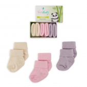 Novibaby 3lü Bambu Yenidoğan Bebek Çorap I Sweet I 0-6 ay - 1