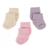 Novibaby 3lü Bambu Yenidoğan Bebek Çorap I Sweet I 0-6 ay - 2