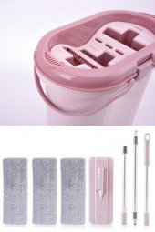 Flora 3 Bölmeli Trio Tablet Mop Temizlik Seti ve 2 Adet Yedek Mikrofiber Mop Bezi - 4