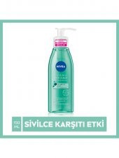 NIVEA Derma Skin Clear Sivilce Karşıtı Yüz Temizleme Jeli 150ml,Salisilik Asit (BHA) - 1