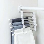 5li Pantolon Askısı Hareketli Dolap Içi Askı Sistemi - 8