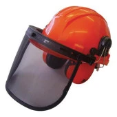 Motorlu Tırpan/Testere Profesyonel Tip Ayarlı Koruyucu Maske (Emniyet Başlığı+Kulaklık) - 1