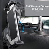 Baseus Tabletler İçin Otomobil, Araç Arka Koltuk 12.9 İnc Tablet Tutucu, 360° Döner Başlıklı - 3