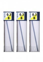 0.3 Kalem Ucu 60 mm 3 Paket 0,3 Min Kalem Uç Teknik Kalem Yedeği Mono Tombow 60 mm 3 Paket - 3