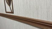Renkli Duvarlar Kahverengi Düz 8cm-117cm Yapışkanlı Çıta Çerçeve SüpürgelikDÜZKAHVE - 1