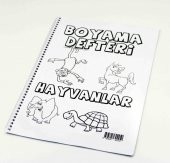 Hayvanlar Temalı Eğlenceli Boyama Kitabı, Resim Defteri - 3