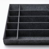 Bölmeli Çekmece Düzenleyici MeridyenDukkan Gri Renk 60 cm, Ayarlanabilir Kaşıklık-Çekmece Düzenleyici - 2