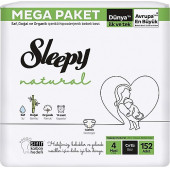 Sleepy Natural 4 Numara Maxi 152'li Bebek Bezi - 1