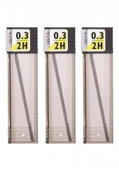 0.3 Kalem Ucu 2H 60 mm 3 Paket 0,3 Min Kalem Uç Teknik Kalem Yedeği Mono Tombow 2H 60 mm 3 Paket - 3