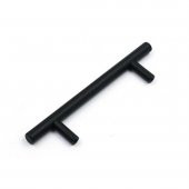 Alüminyum Paslanmaz Mat Siyah 128 mm Mobilya Kulp Çap:12 mm - 3