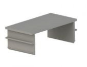 Ne-ad 45x22,5 Aleminyum Kapak Siyah - 1