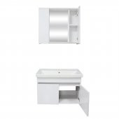 Karen Banyo Koza Banyo Dolabı Seti 80 Cm Beyaz Lavabo Dahil, Lavabolu 80 cm - 4