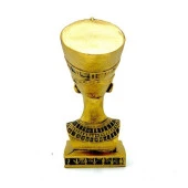 Dekoratif Antik Mısır Nefertiti Polyester Biblo 15cm thumbnail 3