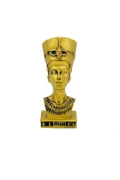 Dekoratif Antik Mısır Nefertiti Polyester Biblo 15cm thumbnail 4
