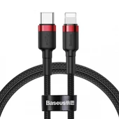 Baseus 18W 1 Metre Type-C To İPhone Lightning Şarj ve Data Kablosu, İpad ve İphone Ultra Hızlı Şarj - 1