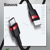 Baseus 18W 1 Metre Type-C To İPhone Lightning Şarj ve Data Kablosu, İpad ve İphone Ultra Hızlı Şarj - 4